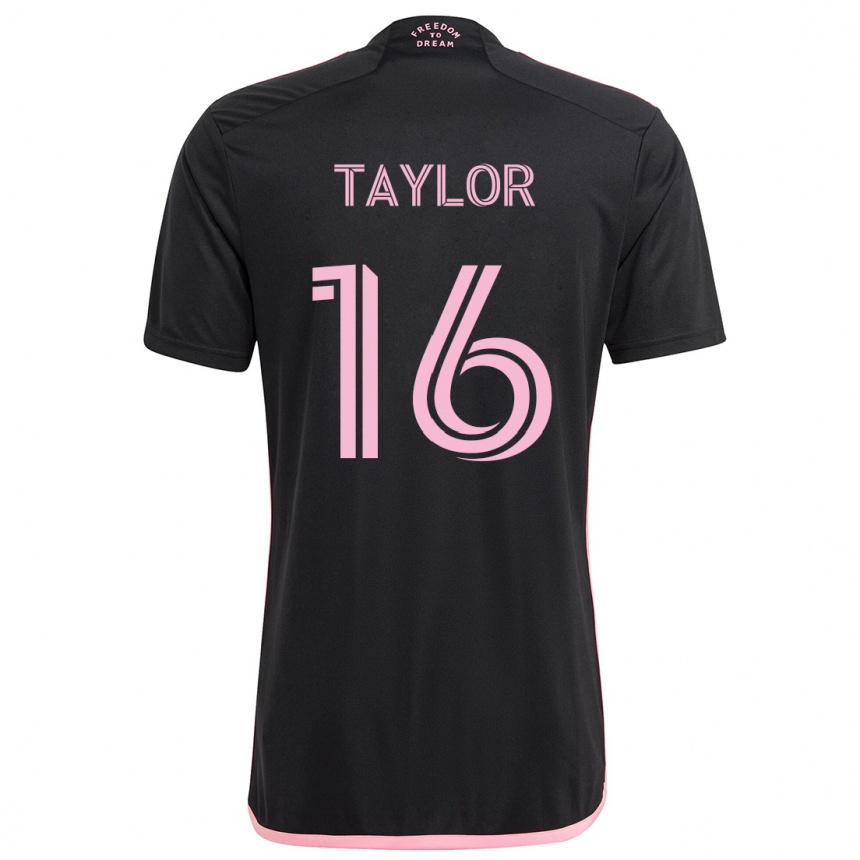 Niño Fútbol Camiseta Robert Taylor #16 Negro 2ª Equipación 2024/25 Perú