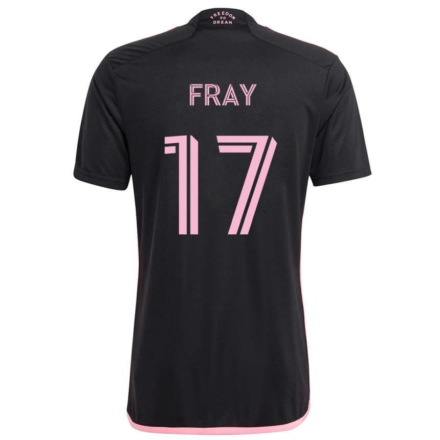 Niño Fútbol Camiseta Ian Fray #17 Negro 2ª Equipación 2024/25 Perú