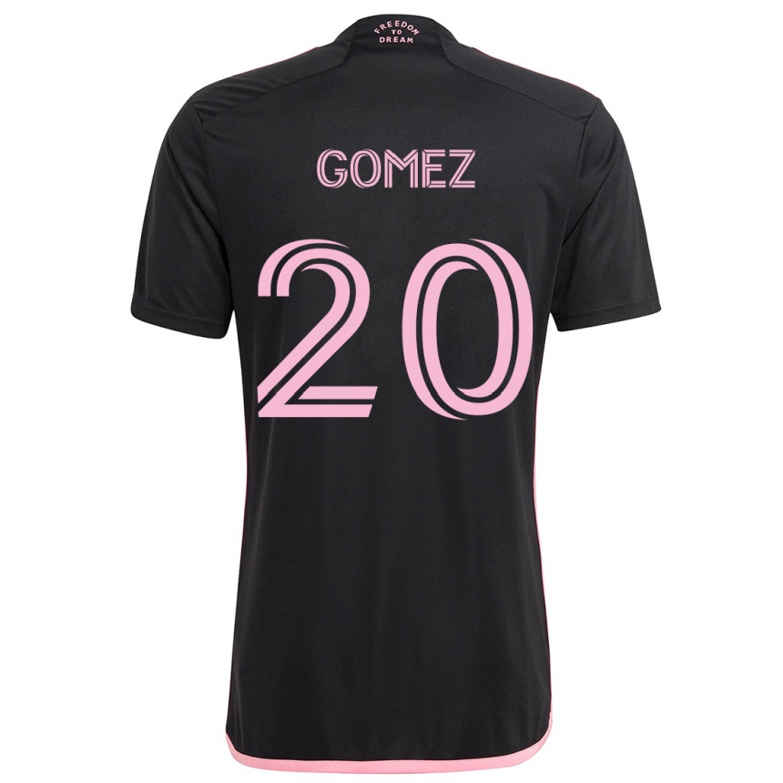 Niño Fútbol Camiseta Diego Gómez #20 Negro 2ª Equipación 2024/25 Perú