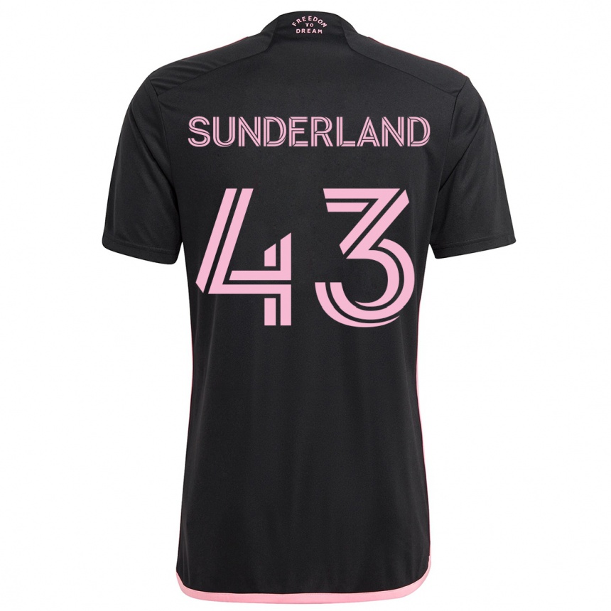 Niño Fútbol Camiseta Lawson Sunderland #43 Negro 2ª Equipación 2024/25 Perú