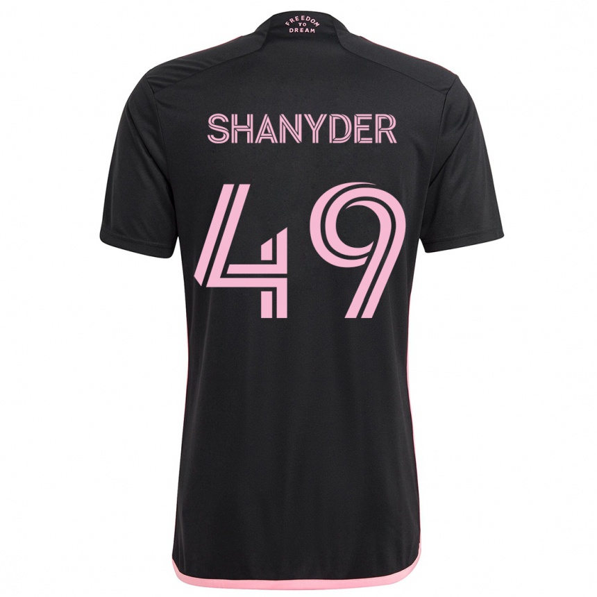 Niño Fútbol Camiseta Shanyder Borgelin #49 Negro 2ª Equipación 2024/25 Perú