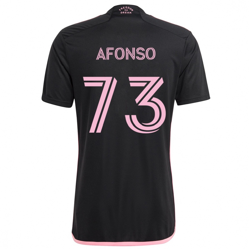 Niño Fútbol Camiseta Leo Afonso #73 Negro 2ª Equipación 2024/25 Perú