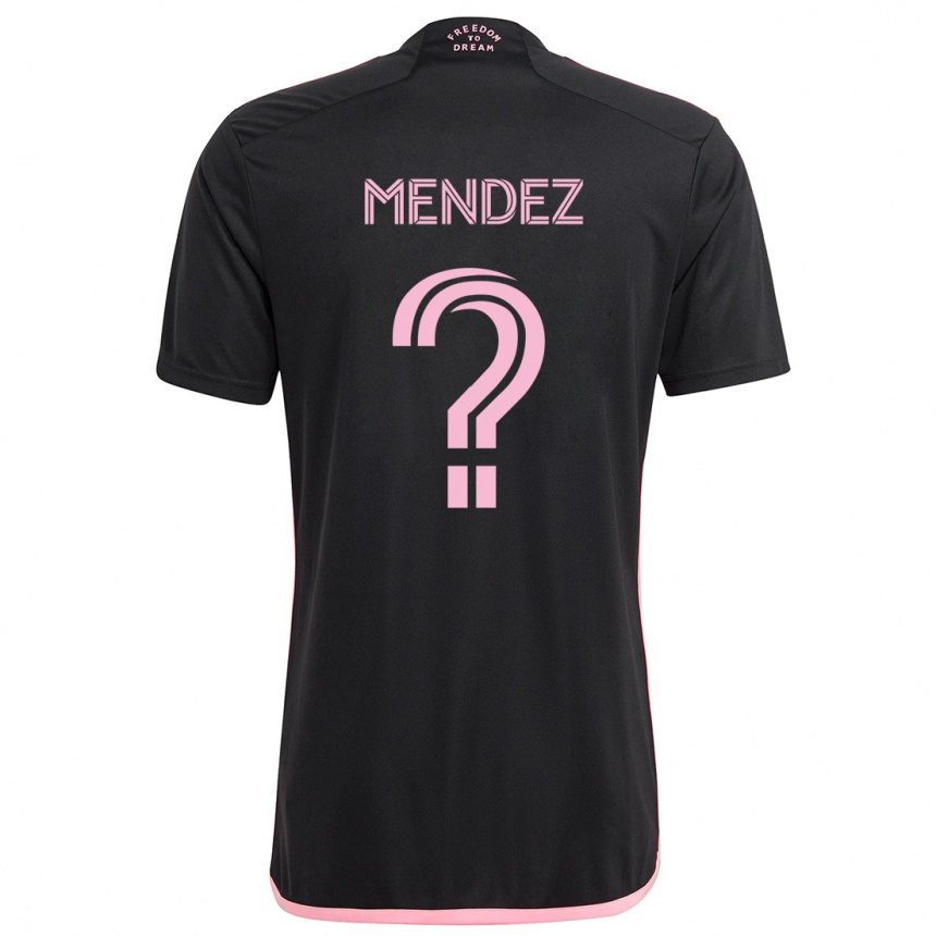 Niño Fútbol Camiseta Dylan Mendez #0 Negro 2ª Equipación 2024/25 Perú