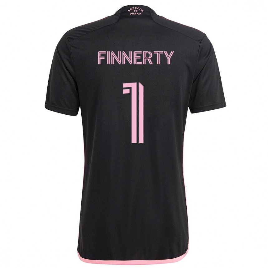 Niño Fútbol Camiseta Owen Finnerty #1 Negro 2ª Equipación 2024/25 Perú