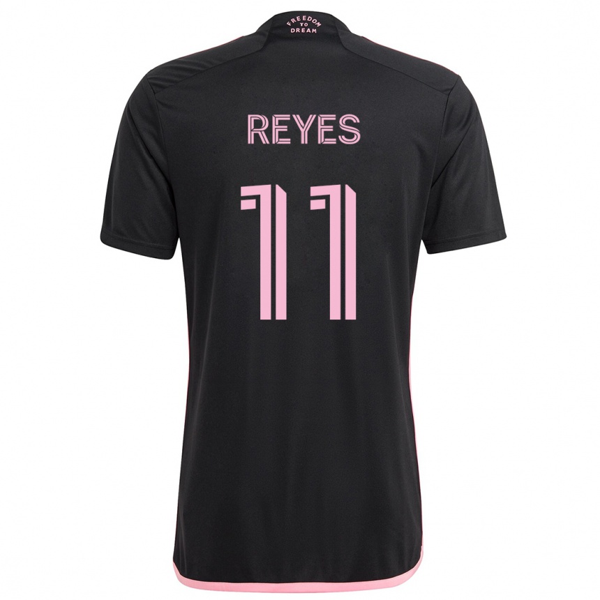 Niño Fútbol Camiseta Dairon Reyes #11 Negro 2ª Equipación 2024/25 Perú