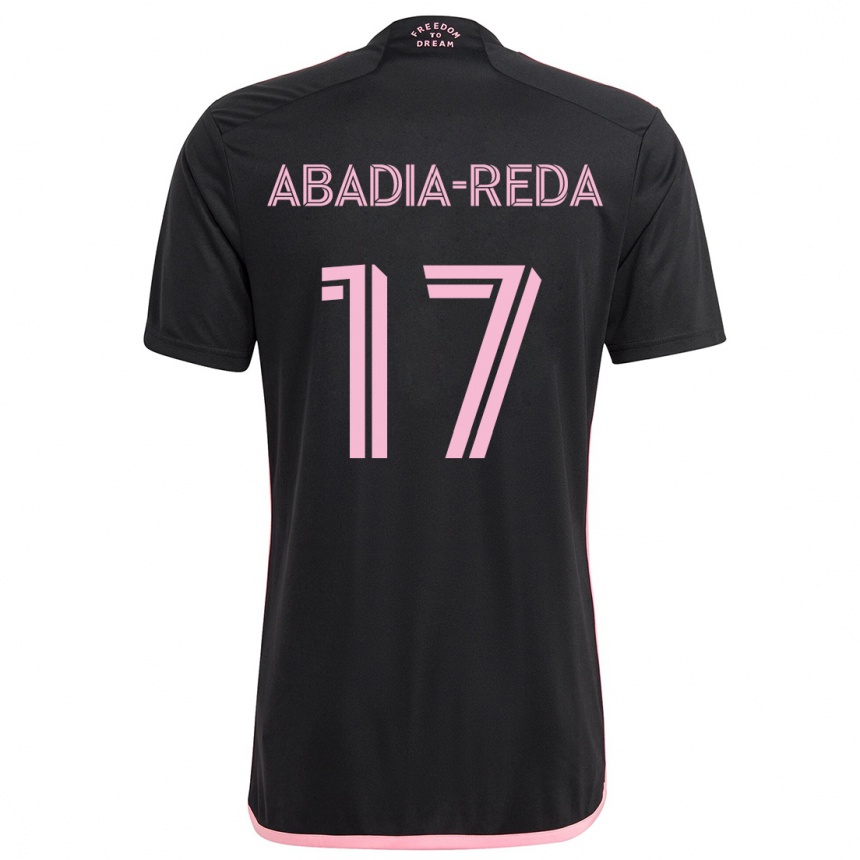 Niño Fútbol Camiseta Ezequiel Abadia-Reda #17 Negro 2ª Equipación 2024/25 Perú