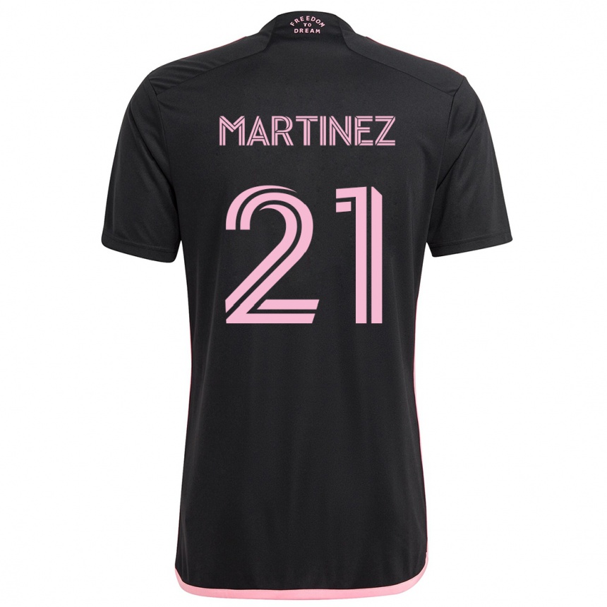 Niño Fútbol Camiseta Derrek Martinez #21 Negro 2ª Equipación 2024/25 Perú