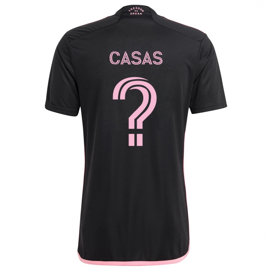 Niño Fútbol Camiseta André Casas #0 Negro 2ª Equipación 2024/25 Perú