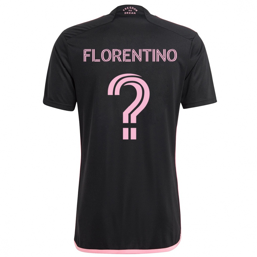 Niño Fútbol Camiseta Gabriel Florentino #0 Negro 2ª Equipación 2024/25 Perú