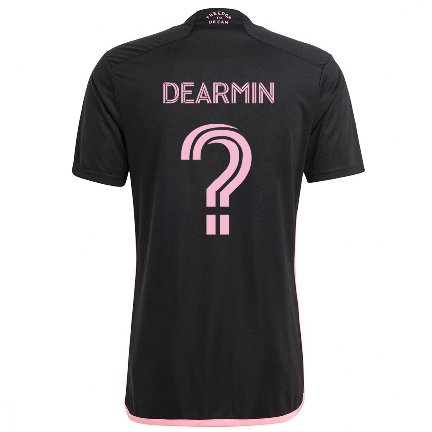 Niño Fútbol Camiseta Nash Dearmin #0 Negro 2ª Equipación 2024/25 Perú