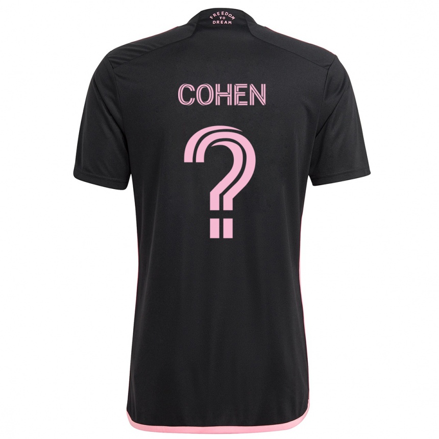 Niño Fútbol Camiseta Yuval Cohen #0 Negro 2ª Equipación 2024/25 Perú