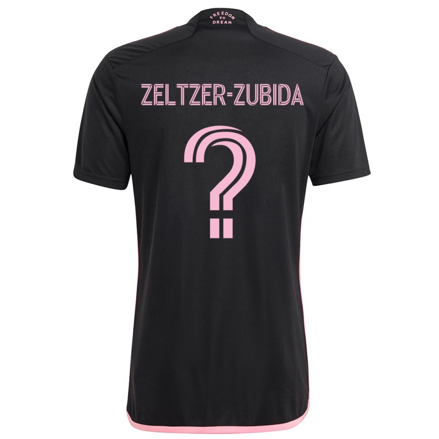 Niño Fútbol Camiseta Idoh Zeltzer-Zubida #0 Negro 2ª Equipación 2024/25 Perú