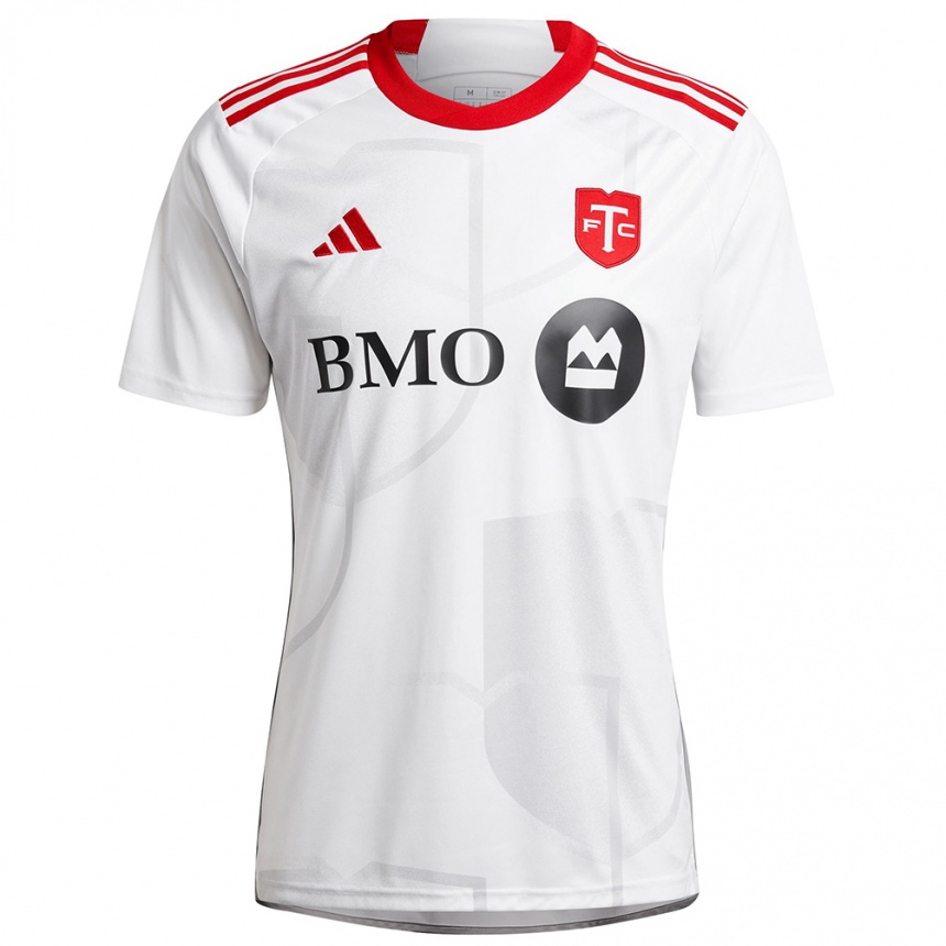 Niño Fútbol Camiseta Tristan Pusztahegyi #0 Blanco Rojo 2ª Equipación 2024/25 Perú