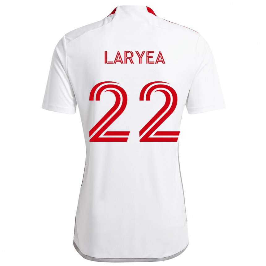 Niño Fútbol Camiseta Richie Laryea #22 Blanco Rojo 2ª Equipación 2024/25 Perú