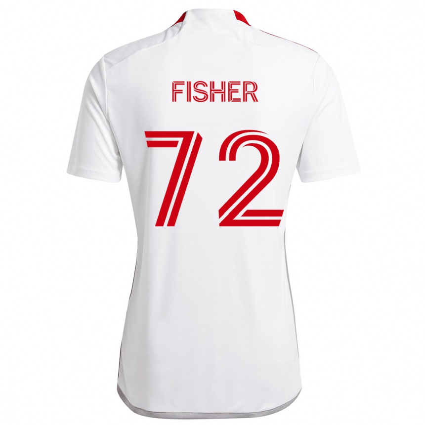 Niño Fútbol Camiseta Mark Fisher #72 Blanco Rojo 2ª Equipación 2024/25 Perú