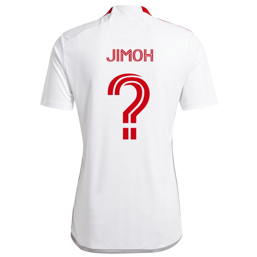 Niño Fútbol Camiseta Shola Jimoh #0 Blanco Rojo 2ª Equipación 2024/25 Perú