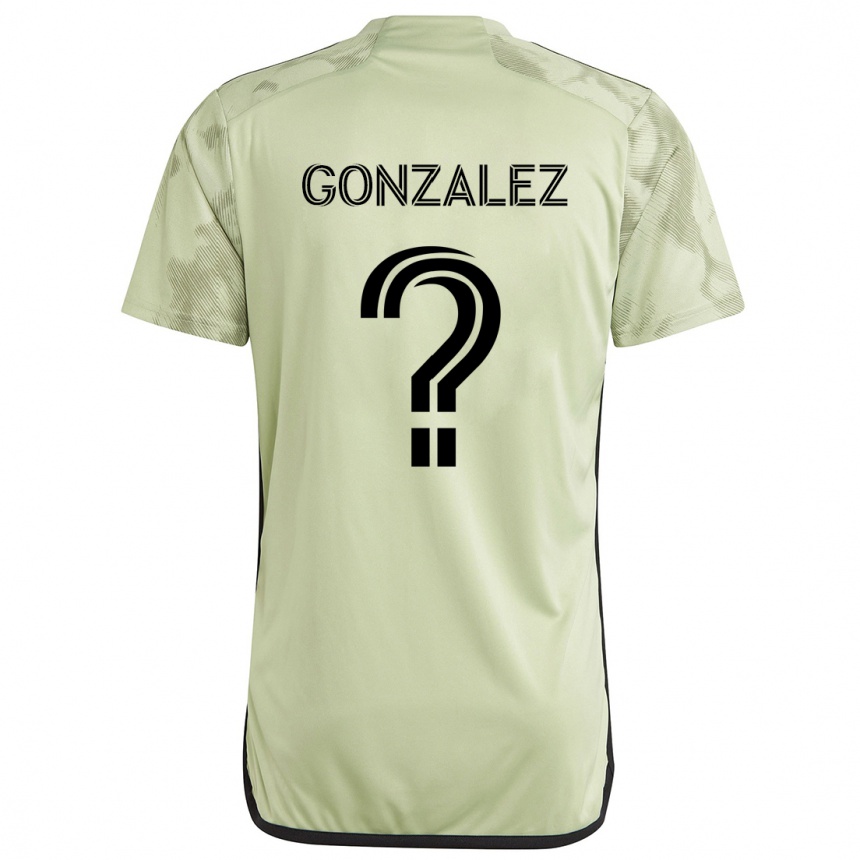 Niño Fútbol Camiseta Mario González #0 Verde Claro 2ª Equipación 2024/25 Perú