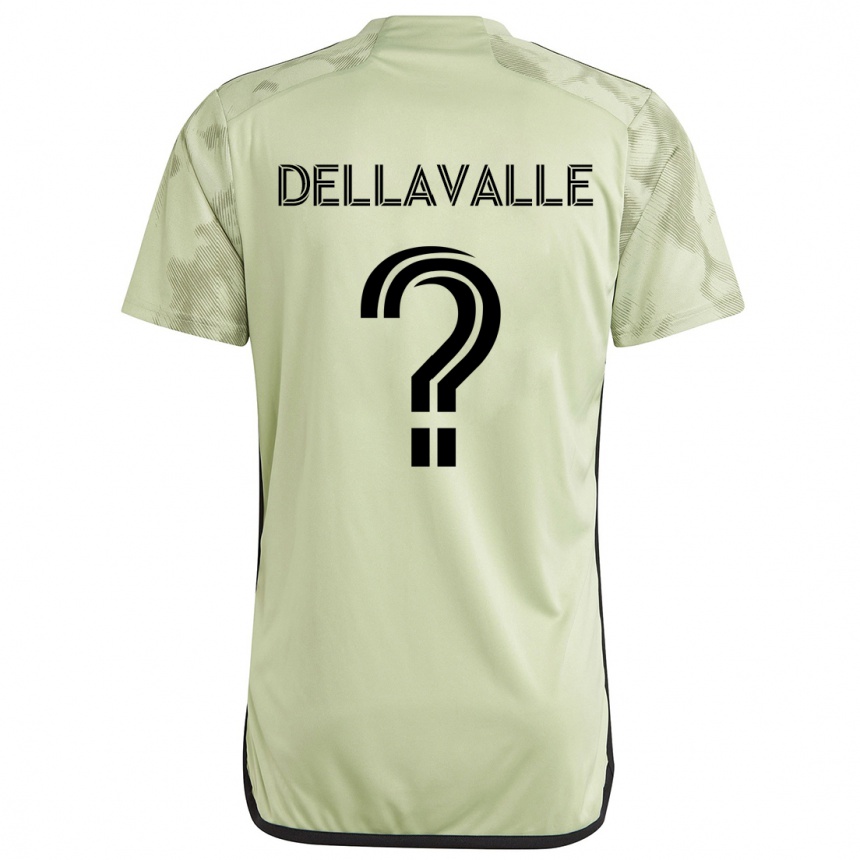 Niño Fútbol Camiseta Lorenzo Dellavalle #0 Verde Claro 2ª Equipación 2024/25 Perú