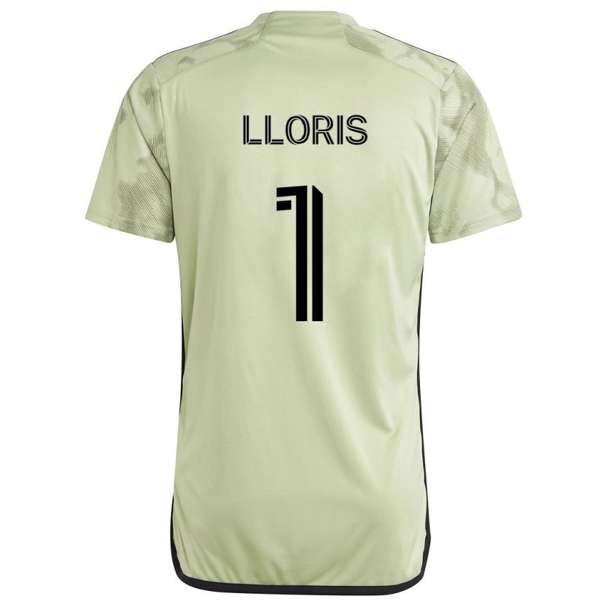 Niño Fútbol Camiseta Hugo Lloris #1 Verde Claro 2ª Equipación 2024/25 Perú