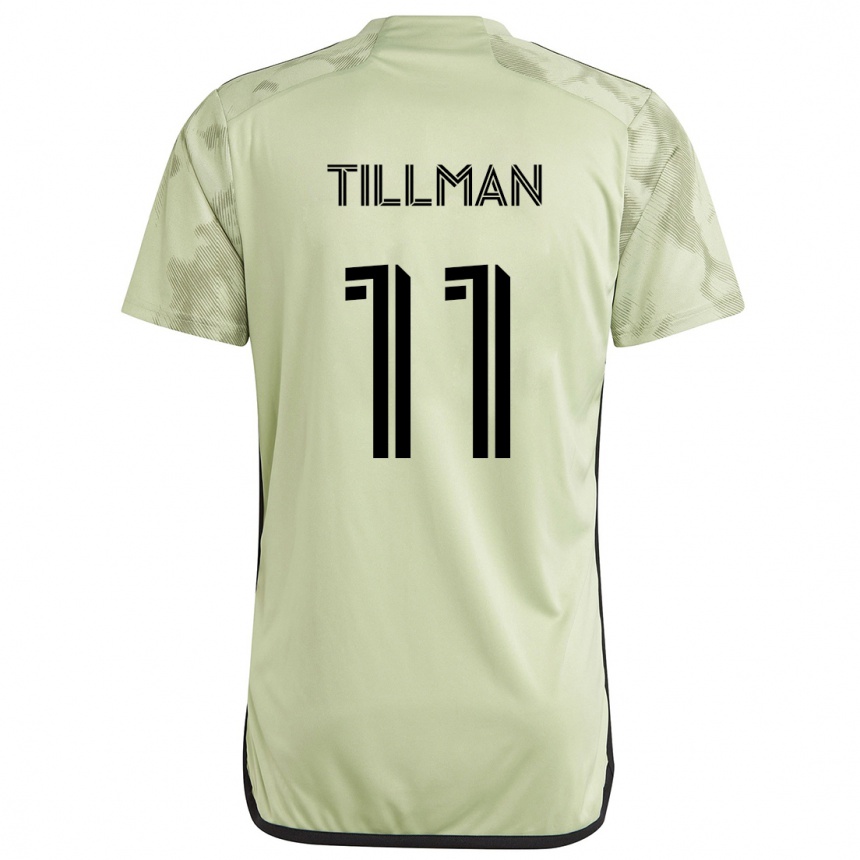 Niño Fútbol Camiseta Timothy Tillman #11 Verde Claro 2ª Equipación 2024/25 Perú