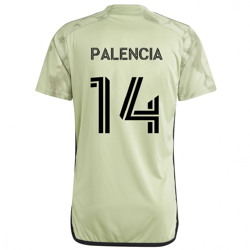 Niño Fútbol Camiseta Sergi Palencia #14 Verde Claro 2ª Equipación 2024/25 Perú