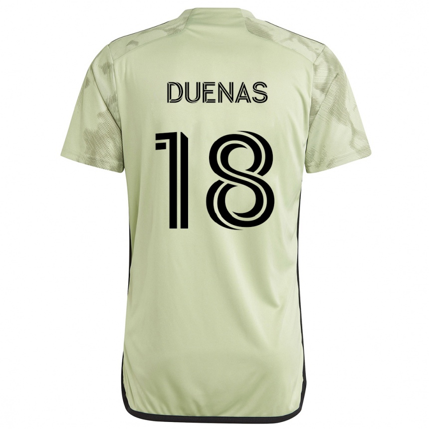 Niño Fútbol Camiseta Érik Dueñas #18 Verde Claro 2ª Equipación 2024/25 Perú