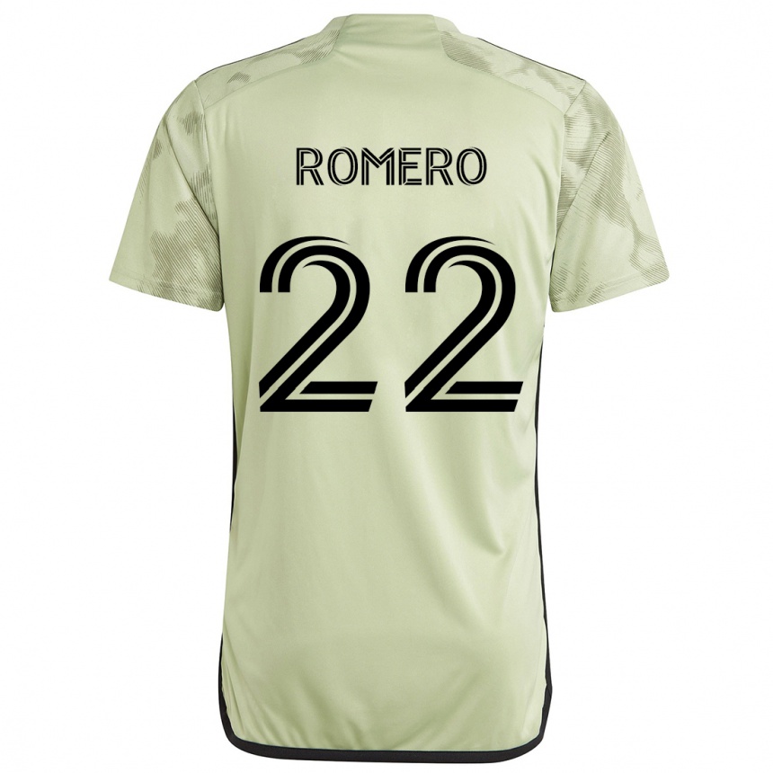 Niño Fútbol Camiseta Abraham Romero #22 Verde Claro 2ª Equipación 2024/25 Perú