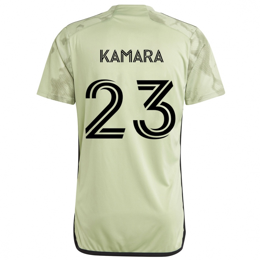 Niño Fútbol Camiseta Kei Kamara #23 Verde Claro 2ª Equipación 2024/25 Perú