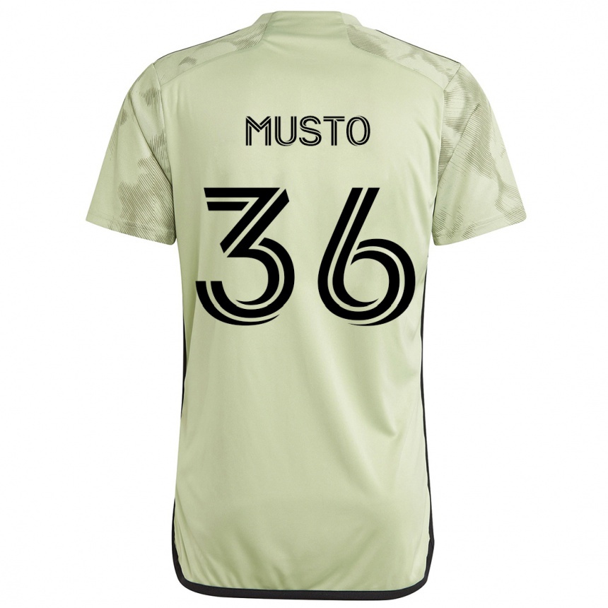 Niño Fútbol Camiseta Tommy Musto #36 Verde Claro 2ª Equipación 2024/25 Perú