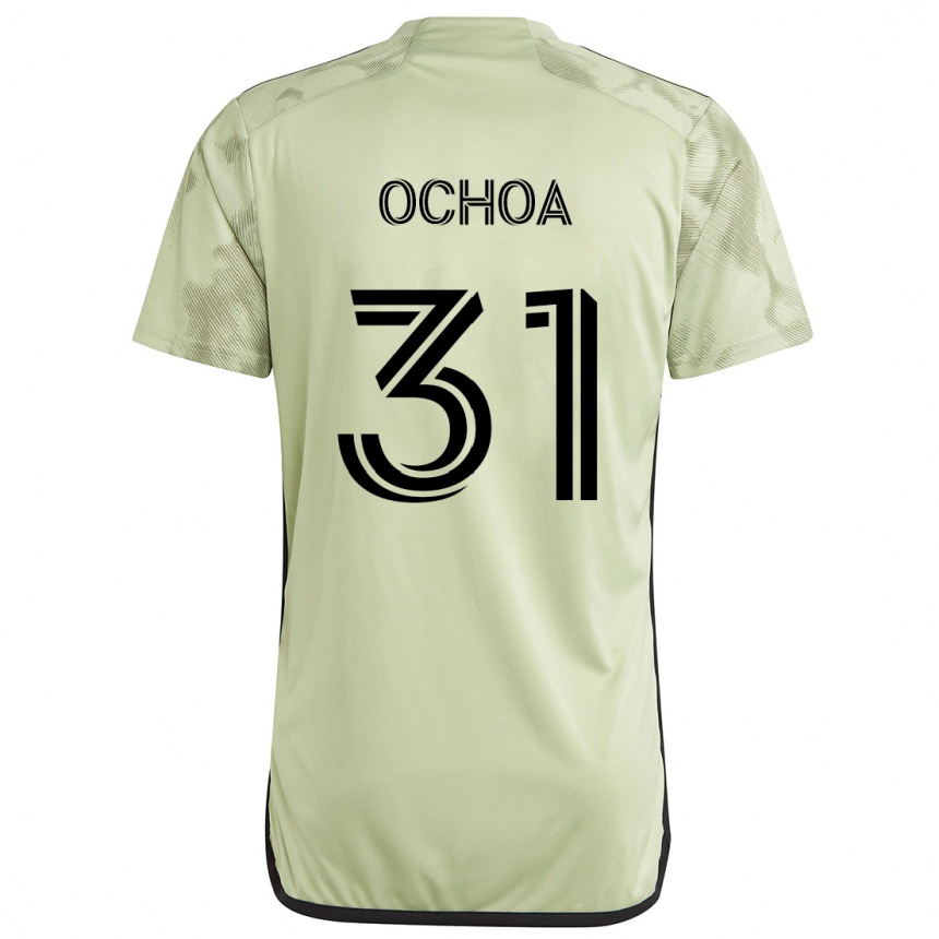 Niño Fútbol Camiseta David Ochoa #31 Verde Claro 2ª Equipación 2024/25 Perú