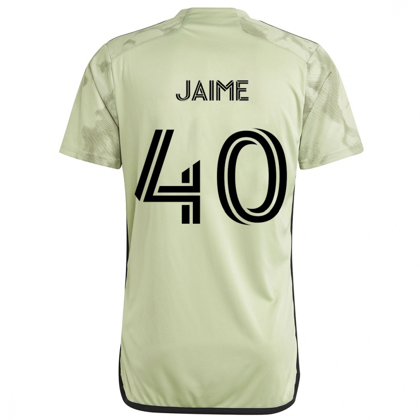 Niño Fútbol Camiseta Christopher Jaime #40 Verde Claro 2ª Equipación 2024/25 Perú