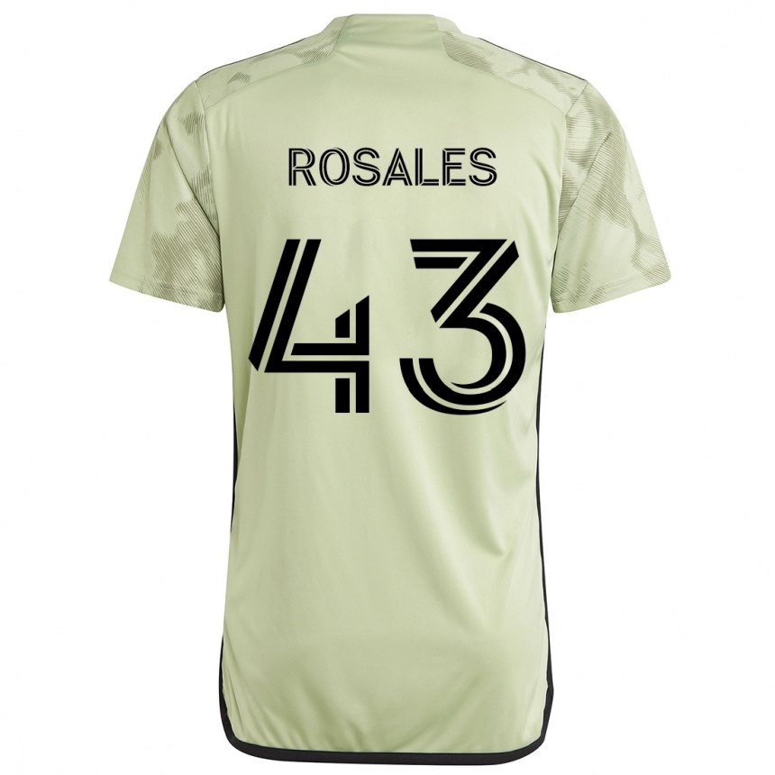 Niño Fútbol Camiseta Diego Rosales #43 Verde Claro 2ª Equipación 2024/25 Perú