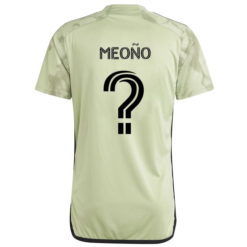 Niño Fútbol Camiseta Aaron Meoño #0 Verde Claro 2ª Equipación 2024/25 Perú