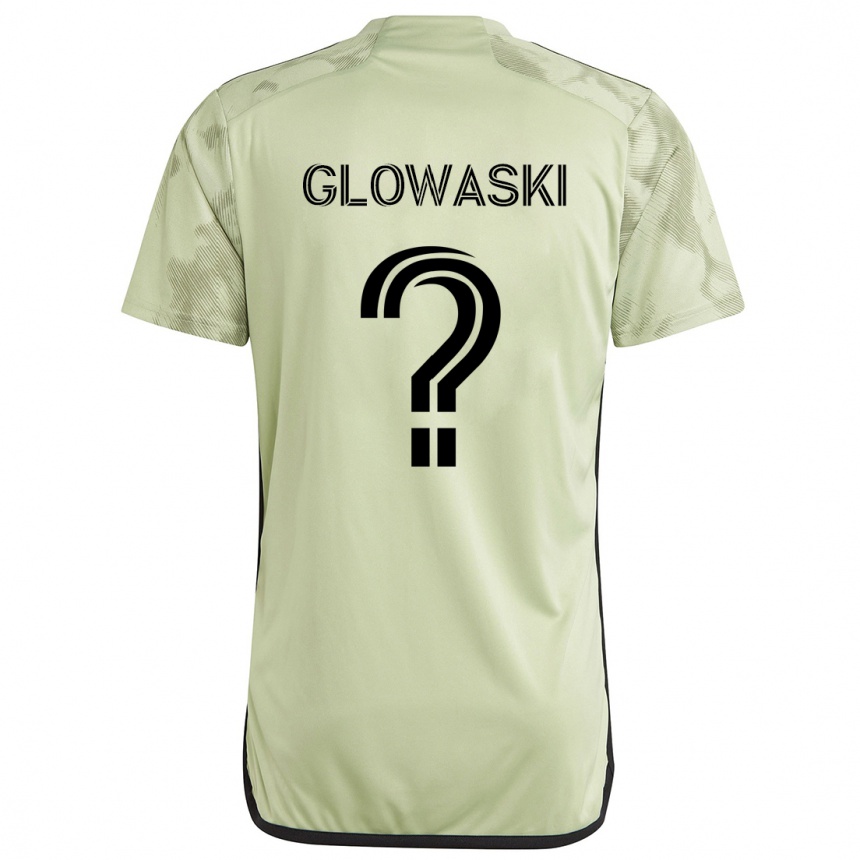 Niño Fútbol Camiseta Dylan Glowaski #0 Verde Claro 2ª Equipación 2024/25 Perú