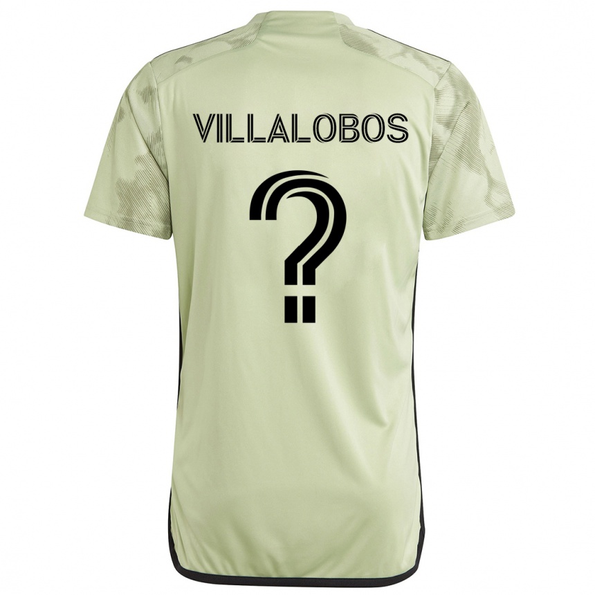 Niño Fútbol Camiseta Kristian Villalobos #0 Verde Claro 2ª Equipación 2024/25 Perú