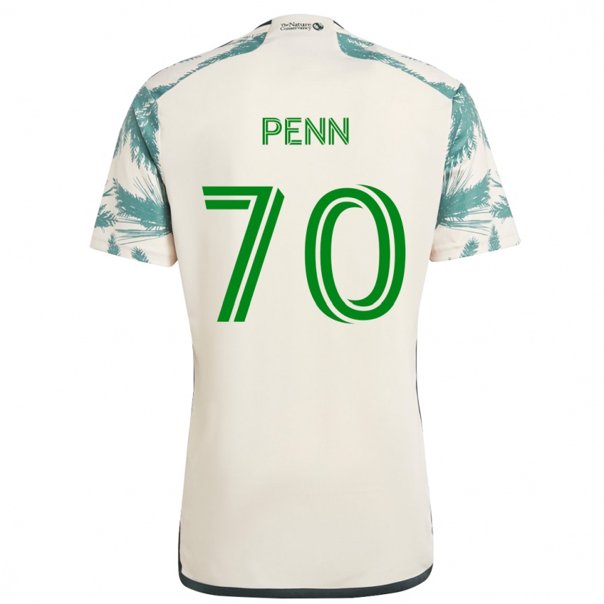 Niño Fútbol Camiseta Josh Penn #70 Beige Marrón 2ª Equipación 2024/25 Perú