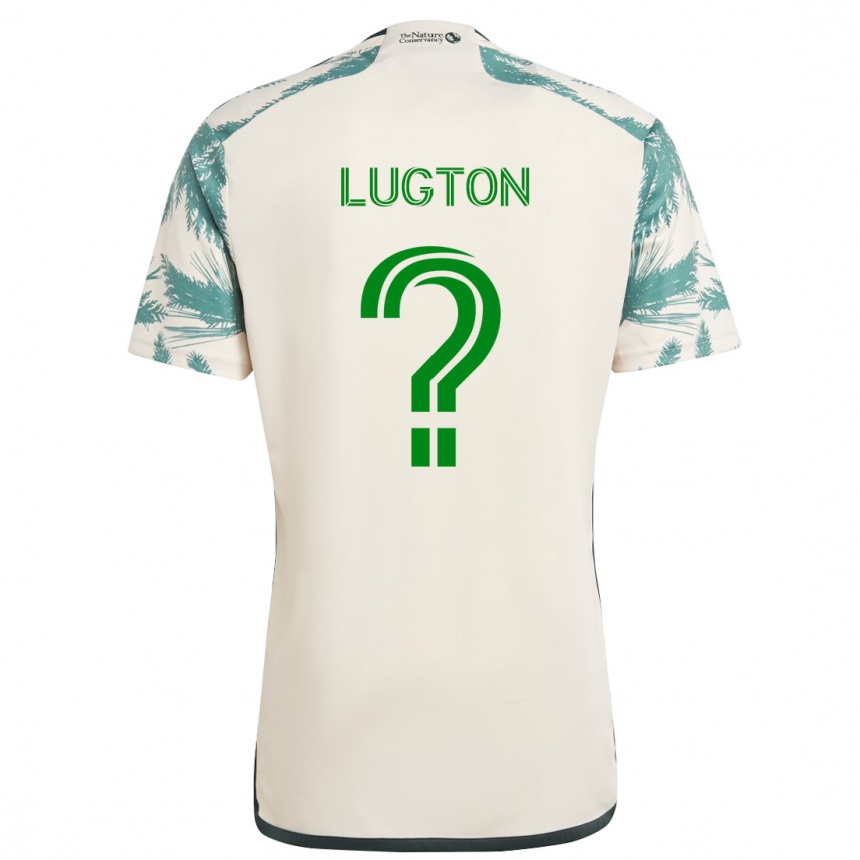 Niño Fútbol Camiseta Callum Lugton #0 Beige Marrón 2ª Equipación 2024/25 Perú