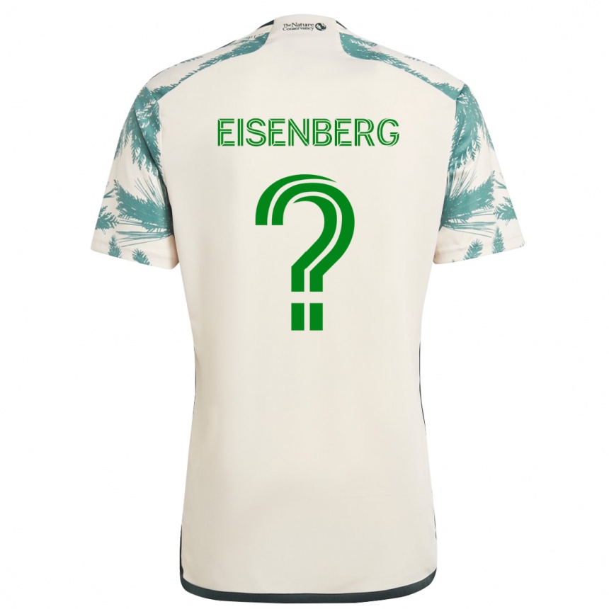 Niño Fútbol Camiseta Max Eisenberg #0 Beige Marrón 2ª Equipación 2024/25 Perú