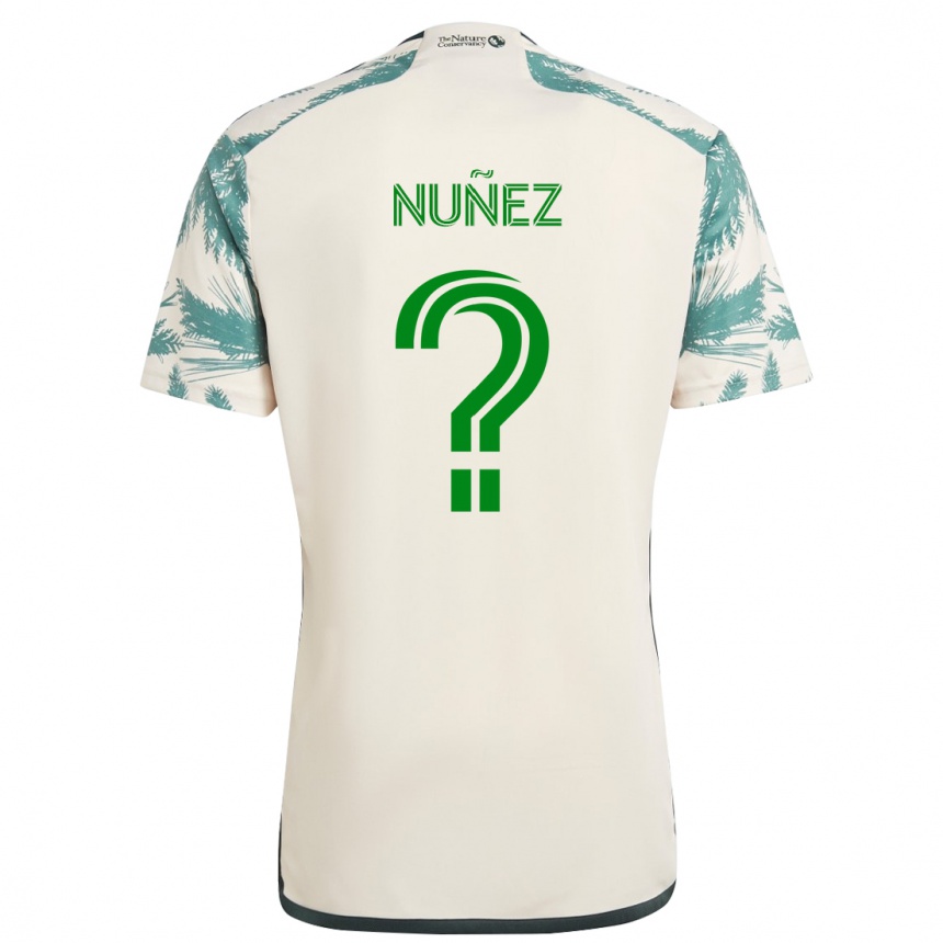 Niño Fútbol Camiseta Daniel Nuñez #0 Beige Marrón 2ª Equipación 2024/25 Perú