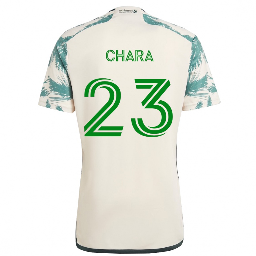 Niño Fútbol Camiseta Yimmi Chará #23 Beige Marrón 2ª Equipación 2024/25 Perú