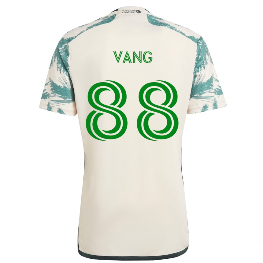 Niño Fútbol Camiseta Michael Vang #88 Beige Marrón 2ª Equipación 2024/25 Perú