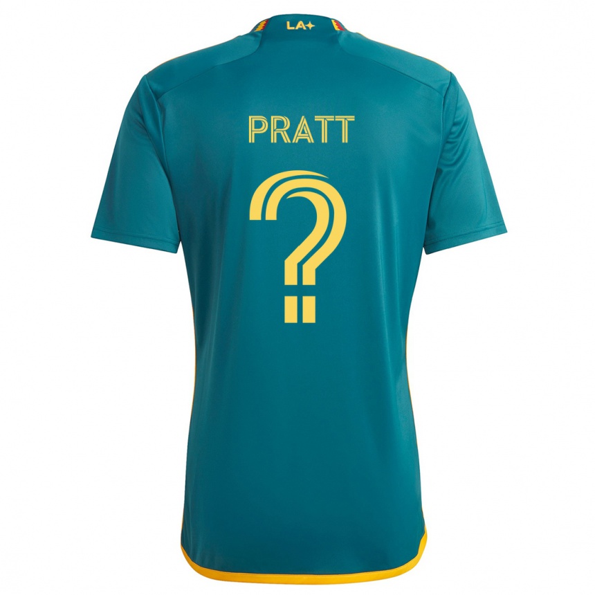 Niño Fútbol Camiseta Owen Pratt #0 Verde Amarillo 2ª Equipación 2024/25 Perú