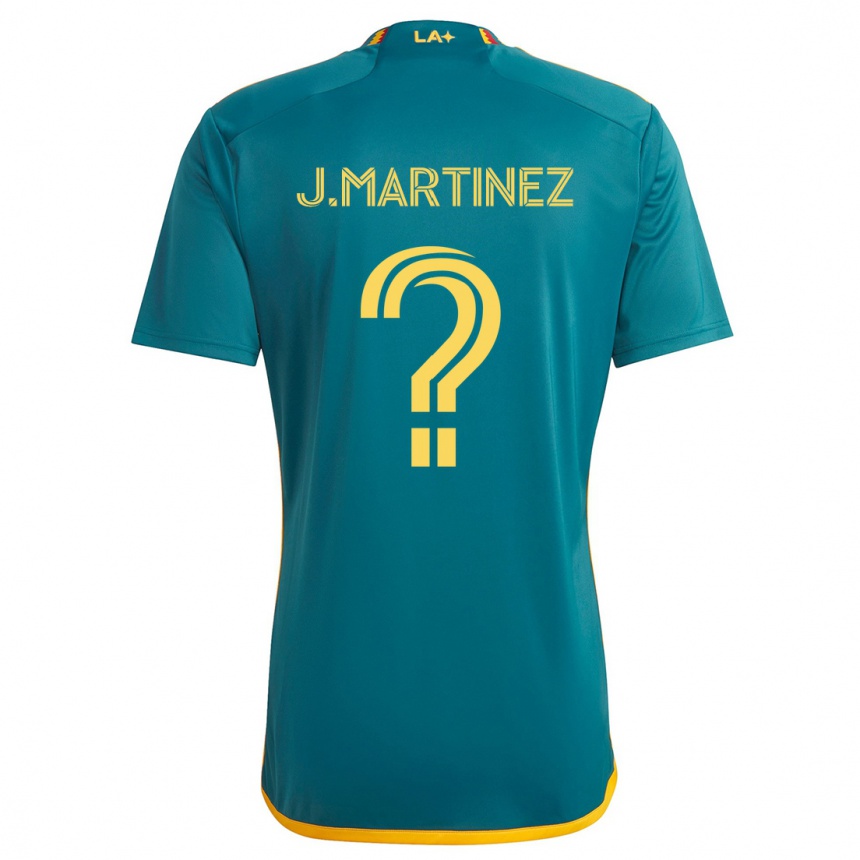 Niño Fútbol Camiseta Juan Martinez #0 Verde Amarillo 2ª Equipación 2024/25 Perú