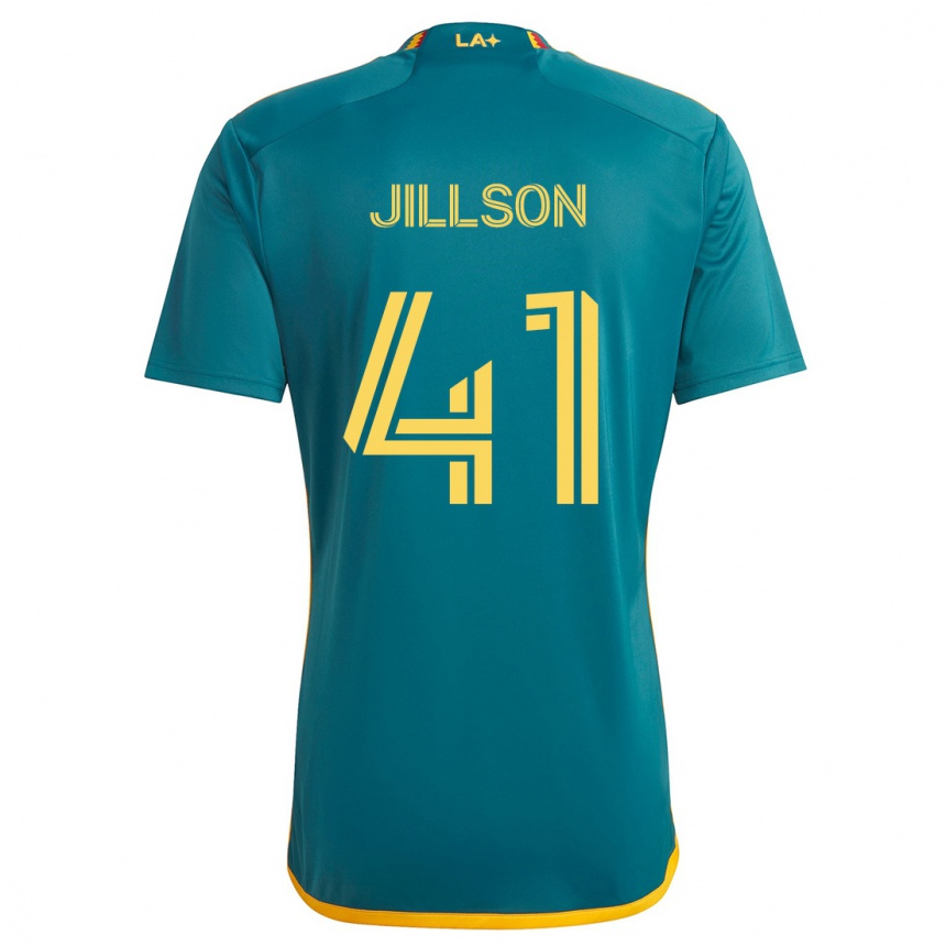 Niño Fútbol Camiseta Simon Jillson #41 Verde Amarillo 2ª Equipación 2024/25 Perú