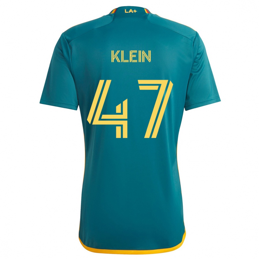 Niño Fútbol Camiseta Carson Klein #47 Verde Amarillo 2ª Equipación 2024/25 Perú