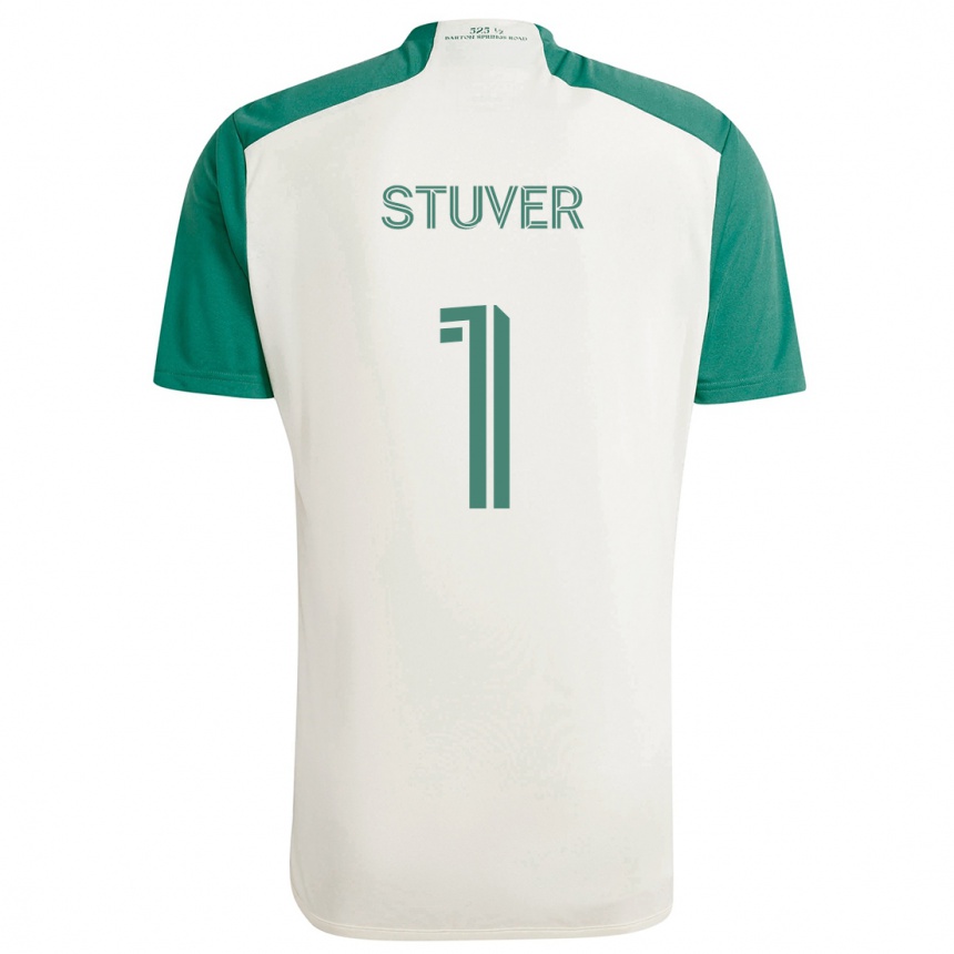 Niño Fútbol Camiseta Brad Stuver #1 Colores Tostados Verde 2ª Equipación 2024/25 Perú