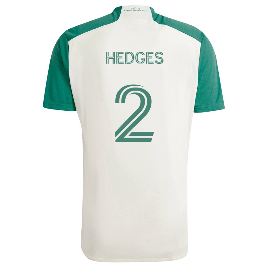 Niño Fútbol Camiseta Matt Hedges #2 Colores Tostados Verde 2ª Equipación 2024/25 Perú