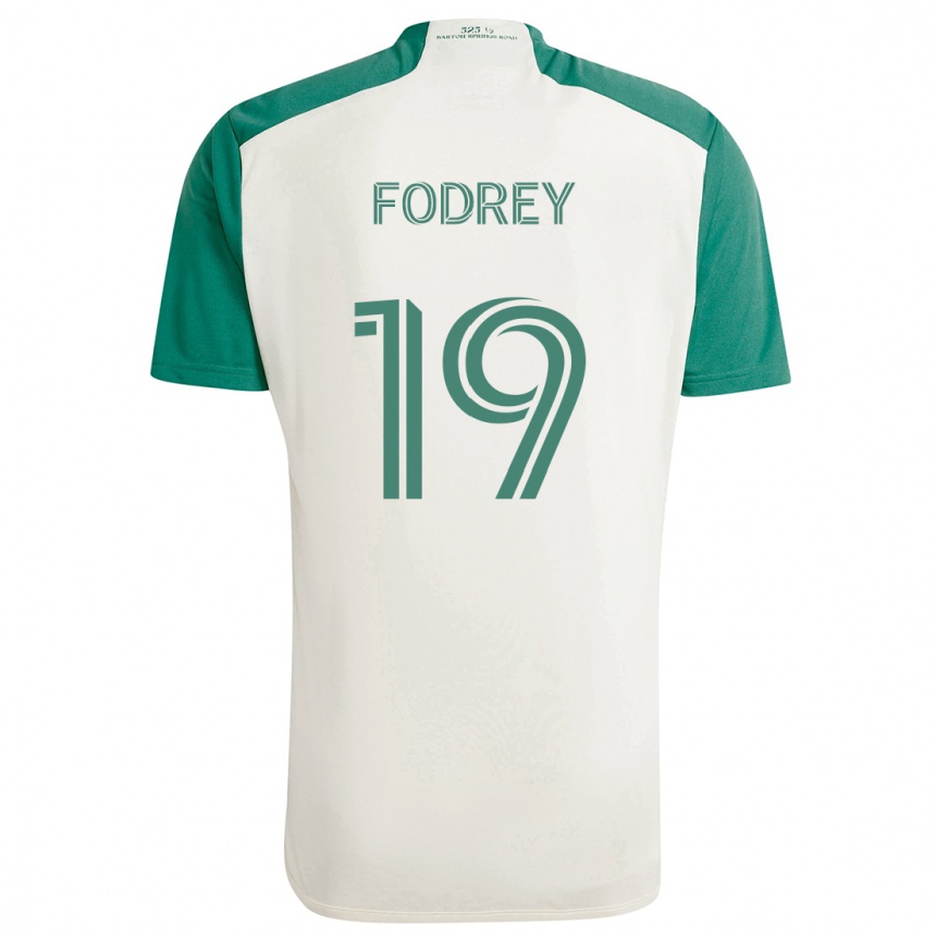 Niño Fútbol Camiseta Cj Fodrey #19 Colores Tostados Verde 2ª Equipación 2024/25 Perú