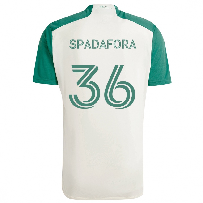 Niño Fútbol Camiseta Luke Spadafora #36 Colores Tostados Verde 2ª Equipación 2024/25 Perú