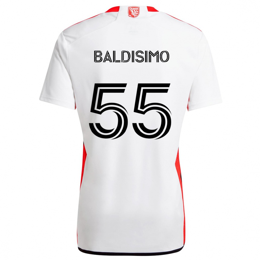 Niño Fútbol Camiseta Michael Baldisimo #55 Blanco Rojo 2ª Equipación 2024/25 Perú